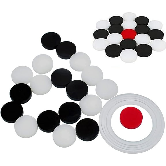 6mm Acrylic Carrom Coins Board Game with Free Striker by Odontomed2011