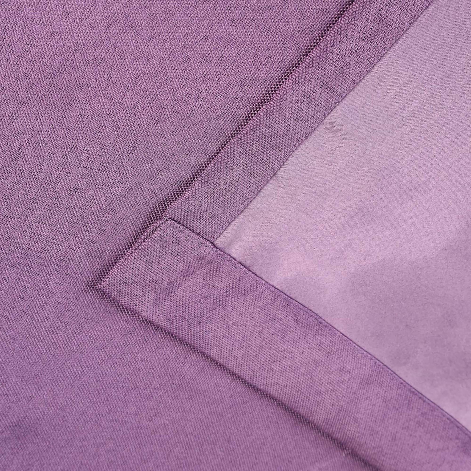 Superior Linen Blackout Curtains Set of 2, Grommet Header Curtain Panel Pair, Wisteria, 52"W x 96"L