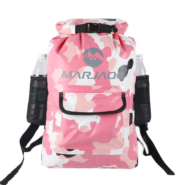 Yuarrent Bolsa seca impermeable 22L de camuflaje de gran capacidad con hebilla con bolsillo para teléfono Paquete de deportes acuáticos Deportes acuáticos Camuflaje Rosa Yuarrent OD025905-07