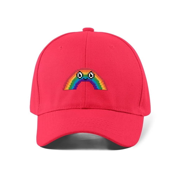 Pixelart Happy Smile Rainbow Hat  -Image by Shutterstock,  Small