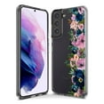 thumbnail image 3 of MUNDAZE Samsung Galaxy Note 10 Plus Shockproof Clear Hybrid Protective Phone Case Navy Blue Summer Watercolor Floral Purple Flowers Cover, 3 of 5