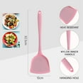 thumbnail image 2 of TuseyRxln Silicone Wok Spatula, Non-Stick, Heat, Stain and Odor Resistant, Easy to Clean and Dishwasher Safe, Seamless Kitchen Utensil for Cooking, Baking, Stir-Fry, 2 of 5