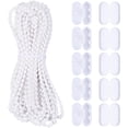 thumbnail image 1 of Chaîne de Traction de Rideau 10M/10.94 Yards 4.5mm Connecteur de Perles de Store en Plastique Blanc Accessoires pour Remplacement Réparation Rideaux Ventilateur Léger Store Enrouleur, 1 of 6