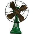 thumbnail image 4 of EASTINVintage Home Decor Fans Desk Oscillating Decorations Retro Green, 4 of 8