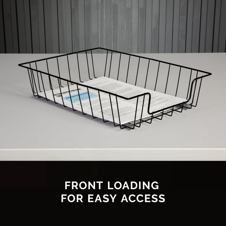 Fellowes Letter Tray, Metal Wire Desktop Organizer photo 3