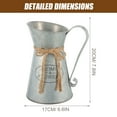 thumbnail image 2 of unbranded Jarra Metálica Vintage Color Plata Para Arreglo Floral Y Plantas Decorativas, 2 of 6