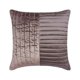 thumbnail image 1 of Fundas de cojín decorativas HomeCentric, color violeta, 35 x 35 cm (14 x 14 pulgadas), de terciopelo y satén, a rayas, con diseño patchwork y acolchado, para sofá, estilo moderno a rayas - Terciopelo, 1 of 6