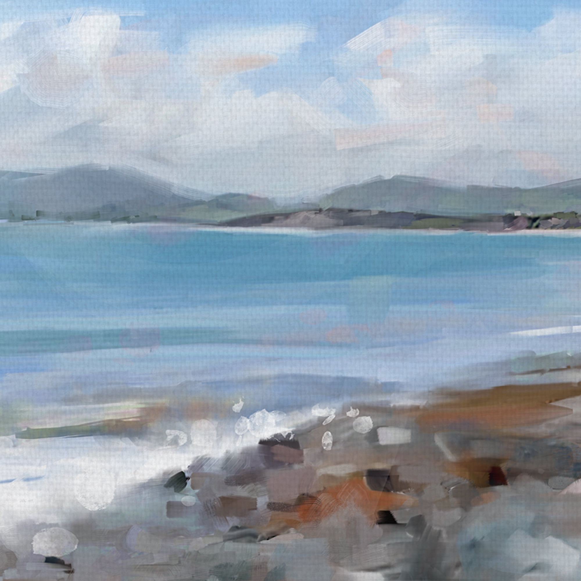 Masterpiece Art Gallery Shoreline by Studio Arts Canvas Art Print