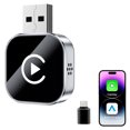 thumbnail image 1 of 2025 Newest Mini Wireless CarPlay & Android Auto 2-in-1 Adapter with USB/Type-C Compatibility - Enhanced Smart Chip, 50% Smaller Design, Bluetooth 5.0, Metal+Glass Build - Automatic Reconnection,, 1 of 6