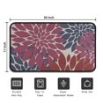 thumbnail image 5 of Red and Blue Floral Pattern Door Rugs,Washable Non Slip Door Mats Indoor,Decorative Door Mats,Entry Mat Indoor for Entrance,Bedroom,Kitchen,Bathroom,30"x17", 5 of 6