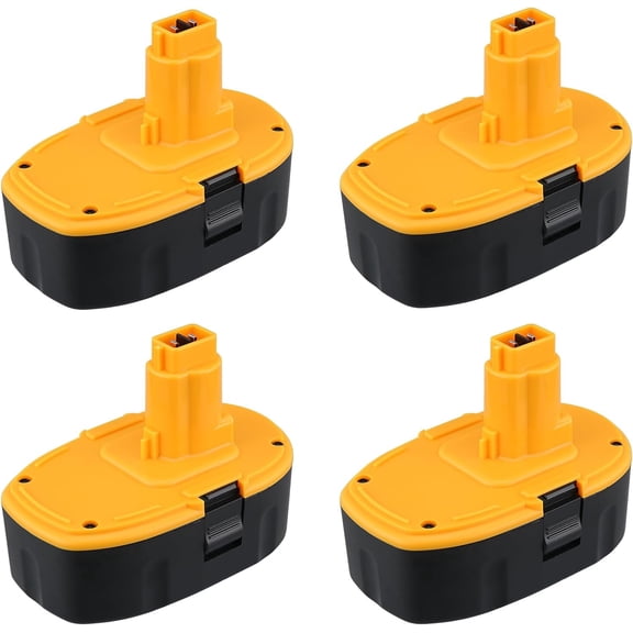 4 Packs 18V Replacement Battery for DeWalt DC9096 18 Volt DE9096 DC9098 DE9098 DE9098 DW9096 DW9095
