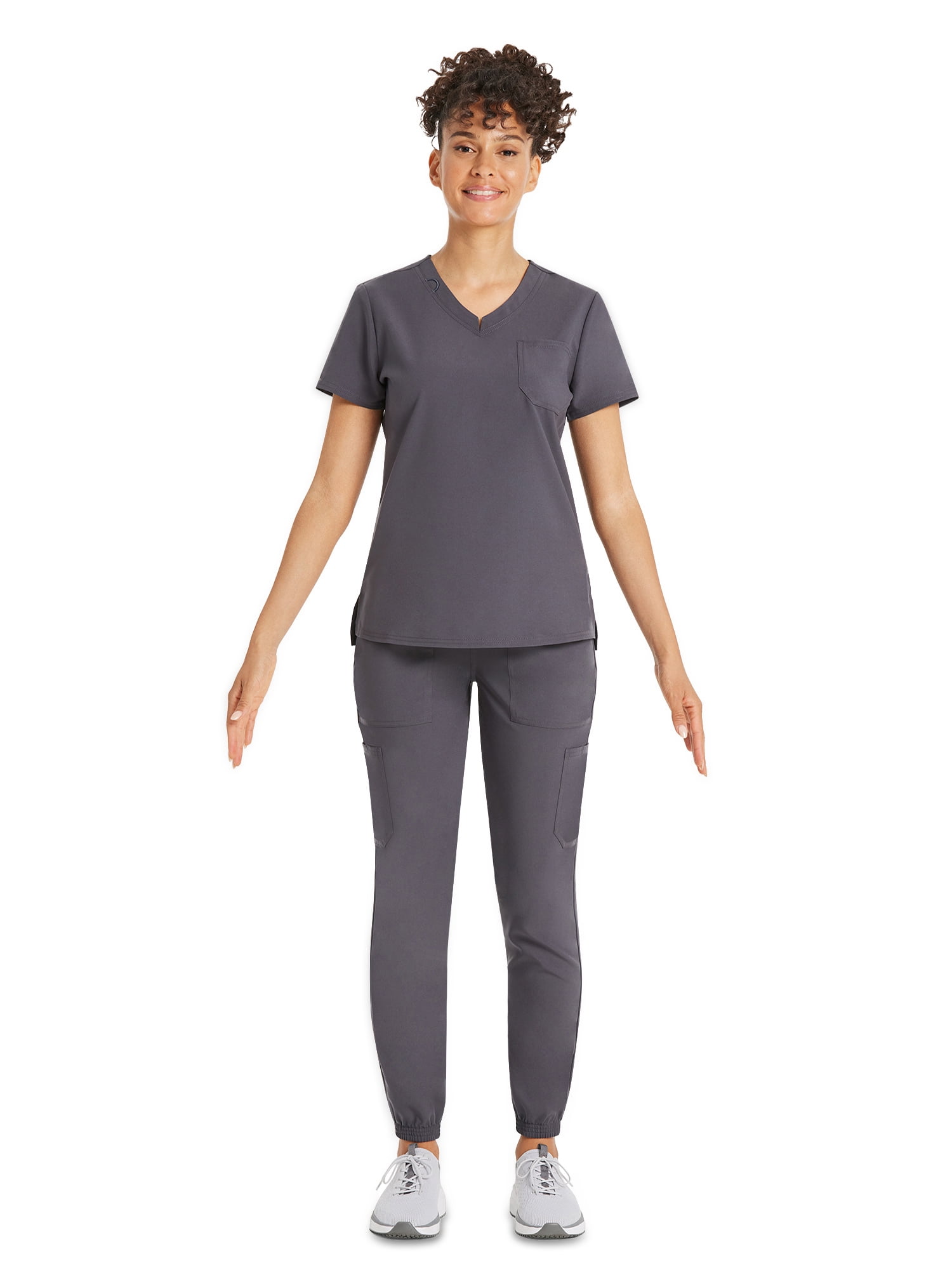 Scrubstar Women's Core Essentials Stretch V-Neck Scrub Top, Sizes XS-3XL