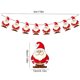 thumbnail image 3 of New Year Party Garland Banner Cute Santa Claus Hanging Banner 3m Creative Christmas Paper Flag Banners, 3 of 5