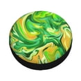 thumbnail image 3 of XMXY Acid Green Marble Texture Spare Tire Cover, Universal Waterproof Cover for Jeep RV Tire Wheel Protection, 16 inch, 3 of 8