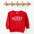 thumbnail image 6 of Merry Christmas Varsity Checkered - Toddler Graphic Sweatshirt, 6 of 11