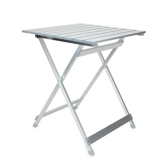 Camco Folding Aluminum Large Side Table, Ideal for RVs, Campsites, Picnics, Patios (51891)