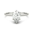 thumbnail image 3 of Charles & Colvard 14K White Gold Moissanite 9x6mm Pear Engagement Ring-Size 7 1.50ct DEW, 3 of 5