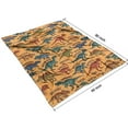 thumbnail image 4 of Colorful Dinosaurs Names Pattern Blanket,Comfortable Soft Lamb Wool Throw Blanket,All Season,Warm Lightweight Blankets for Sofa Bed Couch Living Room Chair,60"x80", 4 of 4