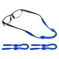thumbnail image 1 of Unique Bargains Sangles de Lunettes Réglables Sans Queue, Bleu 2 Pcs, 1 of 6