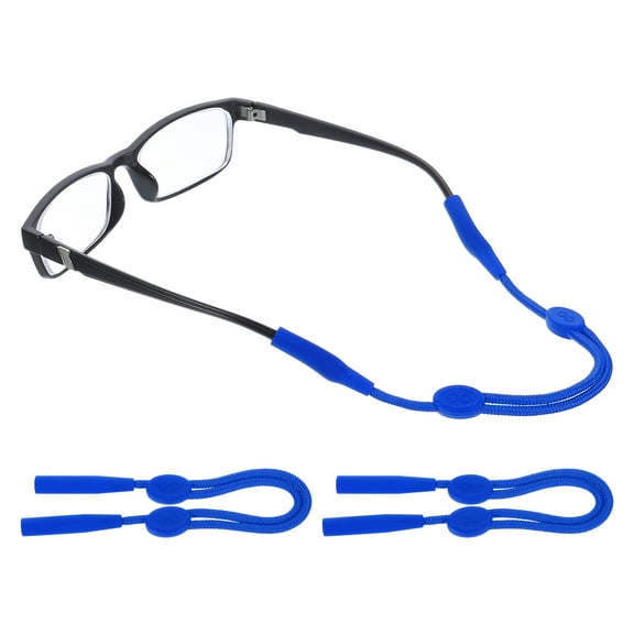 Uxcell Adjustable Glasses Straps No Tail Eyewear Retainer, Blue 2 Pcs
