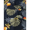 thumbnail image 5 of Ma Croix Mens Casual Hawaiian Flower Pattern Button Up Bohemian Shirts, 5 of 7