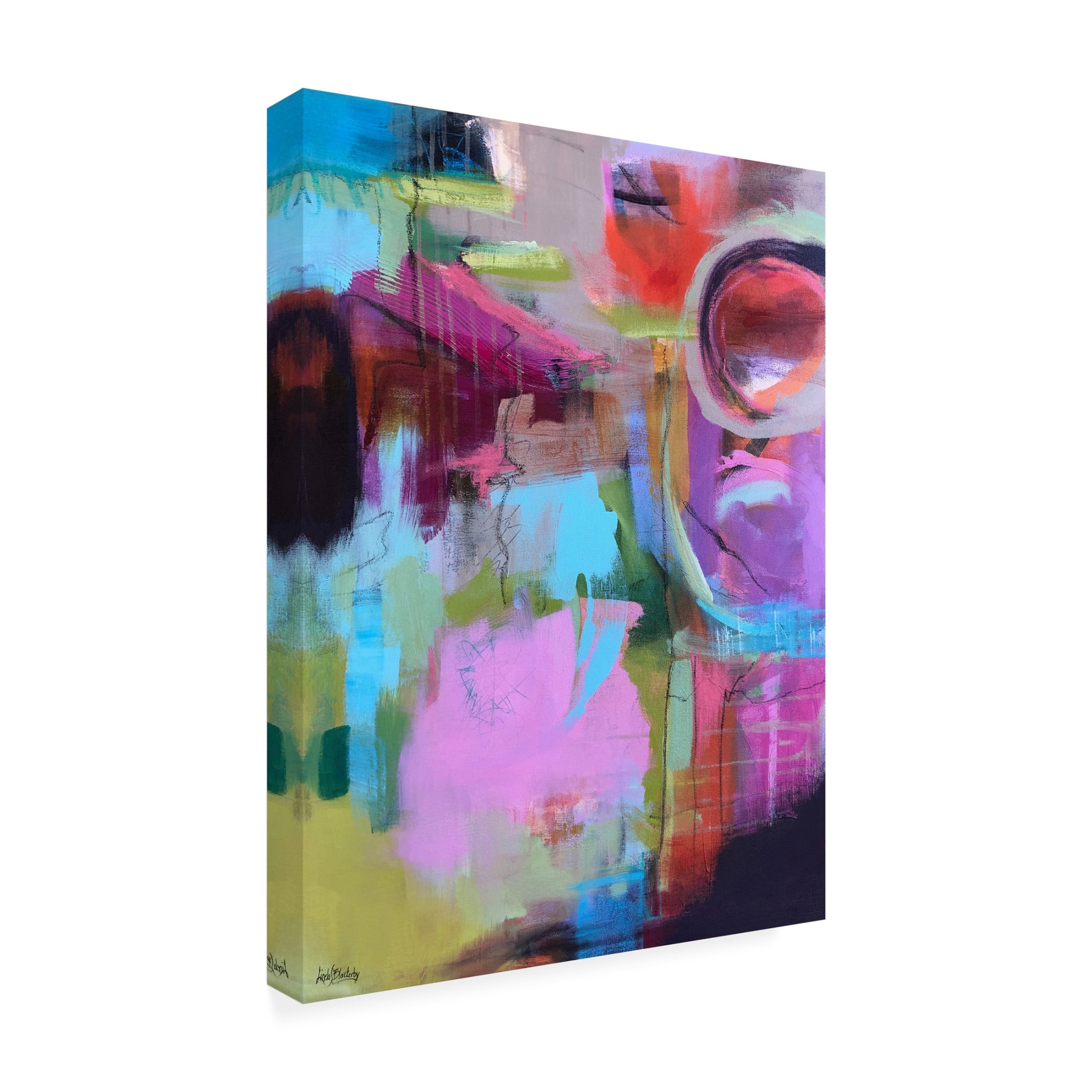 Canvas Wall Art - Linda S. Blackerby 'Sunrise Dreams' Wall Art for Living Room, Bedroom, or Office Décor by Trademark Fine Art - 35 x 47 Inches