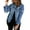Blue-1, variant on Jean Jacket for Women Long Sleeve Button Boyfriend Distressed Ripped Denim Jacket Coat with Pockets Blue S-2XL