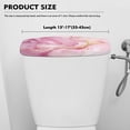 thumbnail image 5 of Renewold Marble Printed Toilet Tank Lid Cover, Stain-proof Protective Cover for Toilet Tank Lid, Fits Most Standard Toilets Tanks, Bathroom Decor Accessories, Pink, 5 of 6