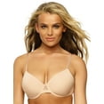 thumbnail image 5 of Felina | So Smooth Modal Everyday Demi T-Shirt Bra | Lightly Padded | 2-Pack (Black Warm Neutral, 32C), 5 of 7