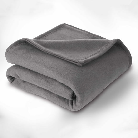 Martex Super Soft Fleece Blanket - Twin, Warm, Lightweight, Pet-Friendly, Throw for Home Bed, Sofa & Dorm - Smoked Pearl