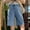 Blue, variant on Women's Shorts With Pockets Bermuda Solid-Color Spring And Summer Denim High-Waisted Pocket Casual Shorts
