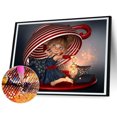 thumbnail image 1 of Cuadros Decorativos Niña con linterna 5D DIY Diamond Painting Kits Full Square Drill Wall Art Tmvgtek embutido en tela, 1 of 9