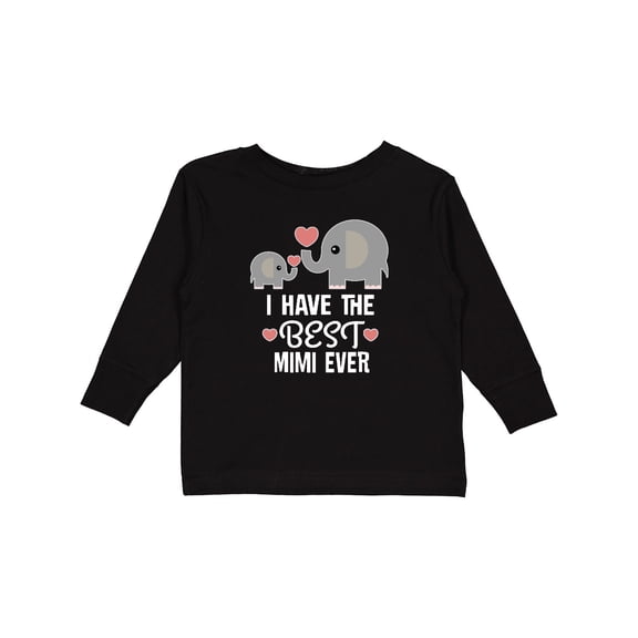 Inktastic Grandchild Best Mimi Ever Gift Boys or Girls Long Sleeve Toddler T-Shirt