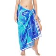 thumbnail image 4 of HAPPY BAY Women's Beachwear Sarong Coverups Bikini Skirt Swim Cover up Summer Wraps Swimwear Beach Wrap Skirts for Women One Size Abstract, Sky Blue, 4 of 5