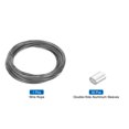 thumbnail image 3 of 164Ft Wire Rope 304 Stainless Steel Cable 1/24" Vinyl Coated with 30pcs Aluminum Sleeves Clear, 3 of 7
