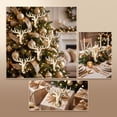 thumbnail image 4 of Gold Christmas Ornaments, Elegant Plastic Hanging Pendants for Christmas Tree Mantel Window Wreath, Classic Holiday Home Party Decorations, Festive Xmas Tree Hanging Decor, 4 of 7