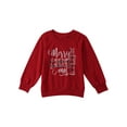 thumbnail image 3 of Merry Christmas Matching Family Sweaters Christmas Tree Letter Long Sleeve Pullover Jumper Top Ugly Shirt for Family, 3 of 7