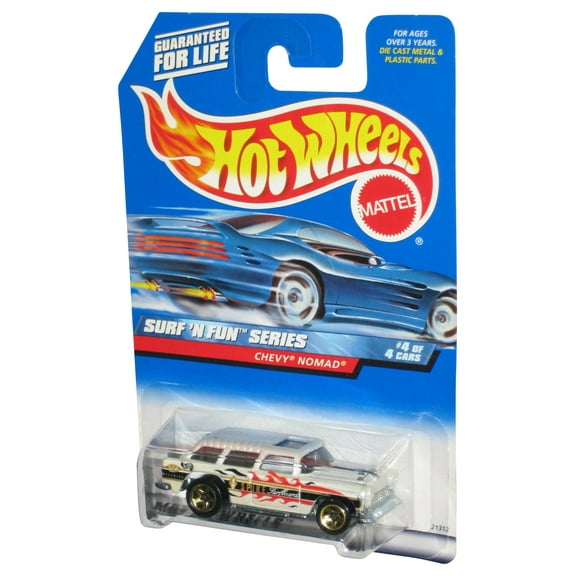 Hot Wheels Surf 'N Fun Series 4/4 White Chevy Nomad Toy Car #964