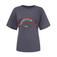 thumbnail image 3 of Camiseta de manga corta con estampado informal para mujer Fridja ghk2868, 3 of 5