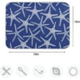 thumbnail image 4 of Summer Starfishes Pattern Absorbent Dish Drying Mat Microfiber Kitchen Countertop Table Protector Multi-Purpose Counter Rack Sink Drainer Pad (16" x 18",Blue), 4 of 6