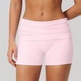 thumbnail image 2 of xfsWaSs Soft High Waisted Yoga Shorts for Women Fitness Running Workout Shorts Comfortable Workout Gym Biker Shorts Women Active Wear, 2 of 4