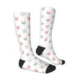thumbnail image 3 of Vsdgher Girl Rabbit Print Thigh High Socks Extra Long Stretchy Sock Women Over Knee High Opaque Stocking Daily Wear, 3 of 5