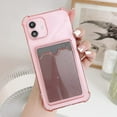 thumbnail image 3 of Clear Wallet Phone Case for iPhone , Upgrade Clear Card Slot Case, Slim Fit Protective Soft TPU Shockproof Wallet Case with Cute Card Holder Pocket for Apple iPhone13,Pink, 3 of 7