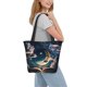 thumbnail image 2 of Balery Artistic Starry Sky Moon Book Bolsa de Hombro con Diseño, Bolsa Grande y Duradera, Bolsa Versátil para Compras, 2 of 6