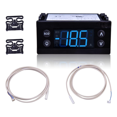 thumbnail image 1 of ERC112D Temperature Controller Kit, Electronic Refrigeration Controller with Dual Sensor Probes,00C30-123D-03 080G3492,1 * ERC112D Temperature Controller Kit, 1 of 6