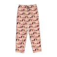 thumbnail image 4 of Haiem Dachshund Couple Women's Pajama Pants Ultra Lightweight Pjs Bottoms Sleepwear Bottom Pants With Pocket Drawstring-Medium, 4 of 7