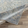 thumbnail image 3 of Hauteloom Farmingville Wool Living Room, Bedroom Area Rug - Transitional - Blue, Medium Gray, Peach - 2' x 3', 3 of 9
