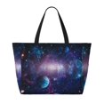 thumbnail image 2 of Balery Planets Stars And Galaxies1 Beach Travel Bag - Water-Resistant, Large Capacity Lightweight Tote with 7 Pockets for Women and Men - Perfect for Beach, Pool, Gym, and Travel, 2 of 7