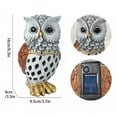thumbnail image 3 of MZCPSYHA Solar Owl Outdoor Lights Hollow Resin Owl Statue For Garden Patio Yard Decor Waterproof Auto Solar, 3 of 9