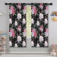 thumbnail image 5 of Blackout Kids Curtains,Pioneer Flower Floral Print Pattern Childrens Insulated Curtains Set Of 2,Bedroom Essentials,Toddler Room Decor 42"x63", 5 of 5